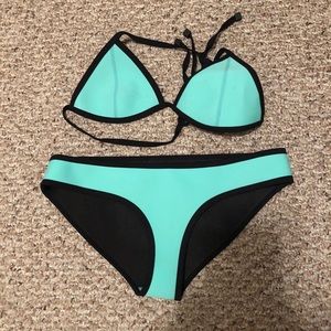 Triangl turquoise bathing suit